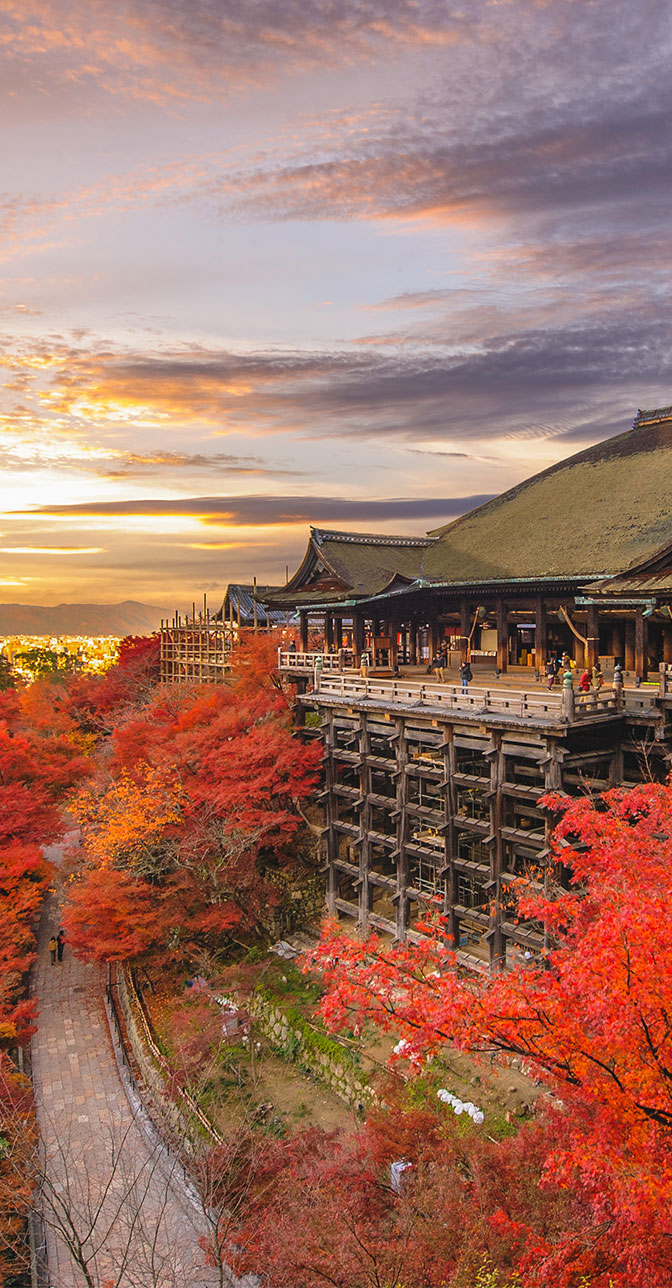 秋の清水寺　紅葉